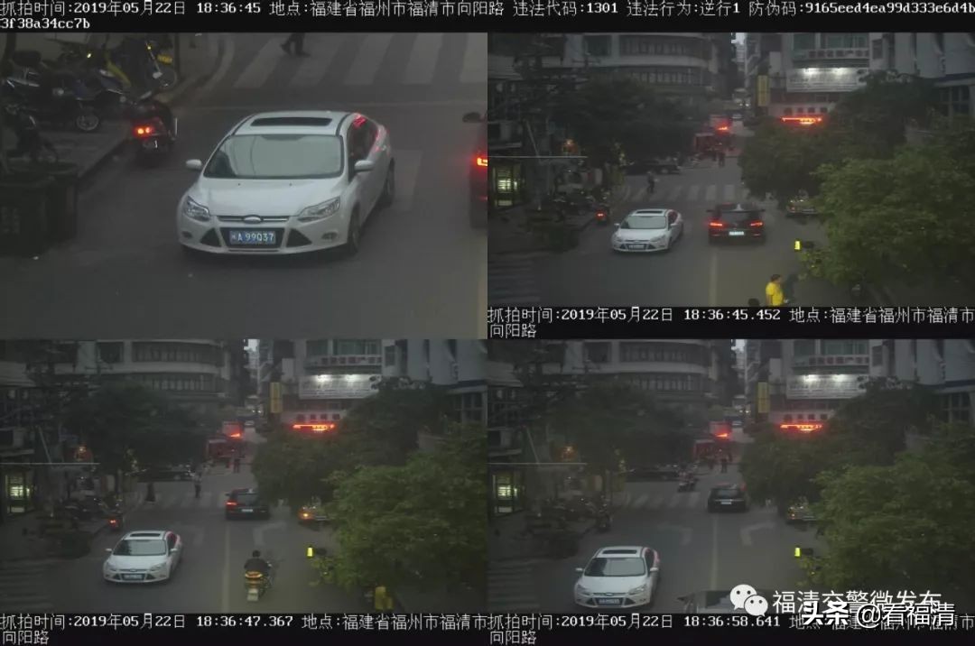 福清微曝光|机动车逆行曝光台