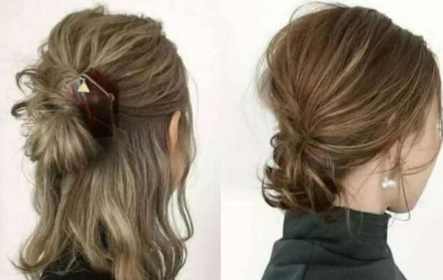 齐肩短发卷发怎么扎又简单又好看,齐肩短发半扎发发型