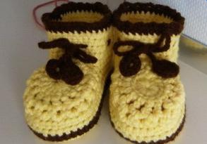 温暖又好看的宝宝毛线鞋编织,爱心棒针棉拖鞋的编织教程