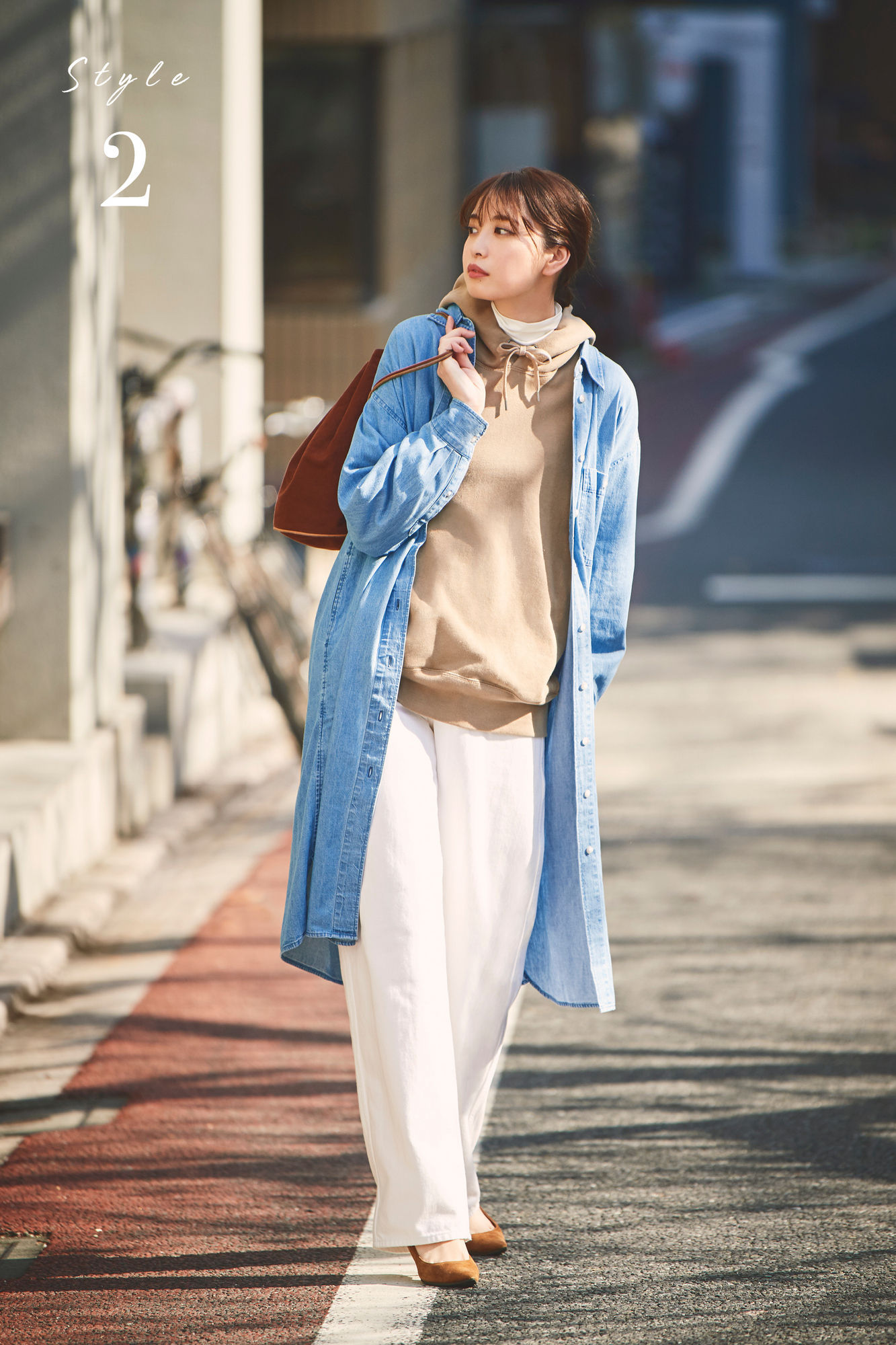 优衣库雪纺木耳领飘带打褶连衣裙,优衣库法兰绒衬衫式连衣裙穿搭