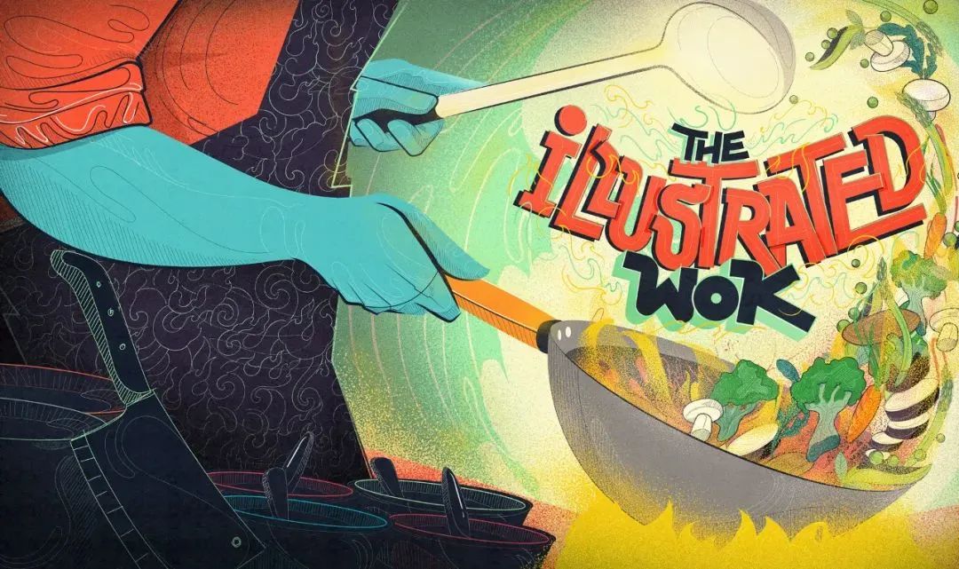 画面冲击感强烈的插画,这种手绘插画是用什么笔画的