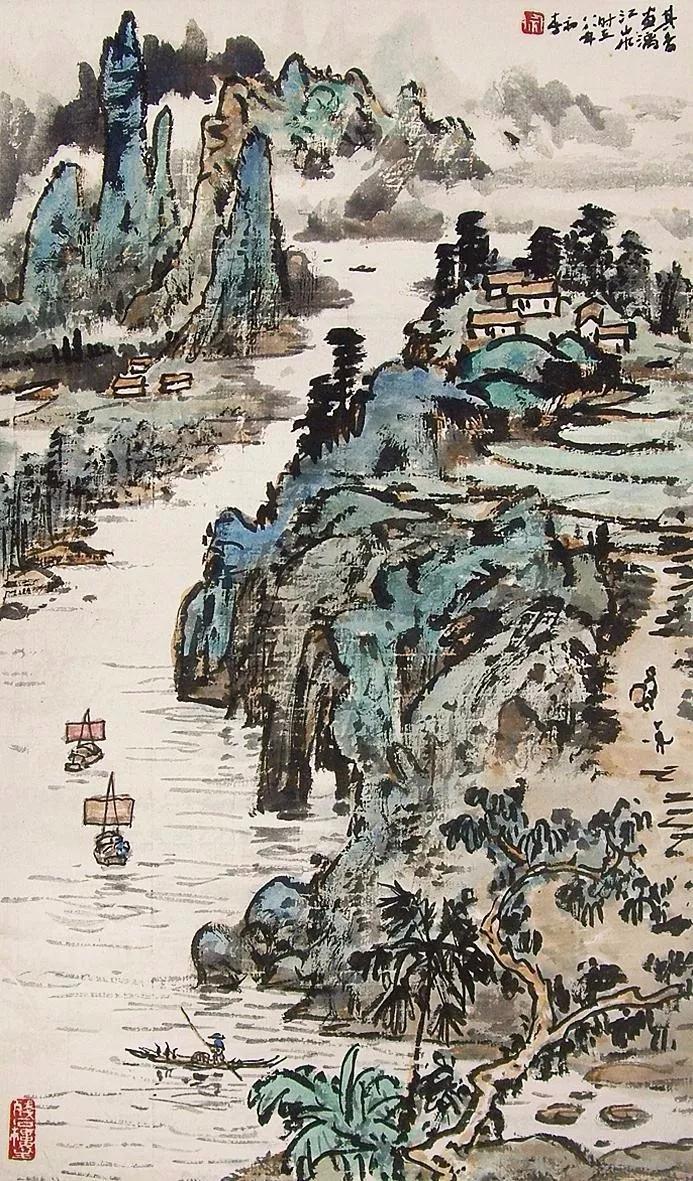 水墨画夜景欣赏,画夜景最好的中国画