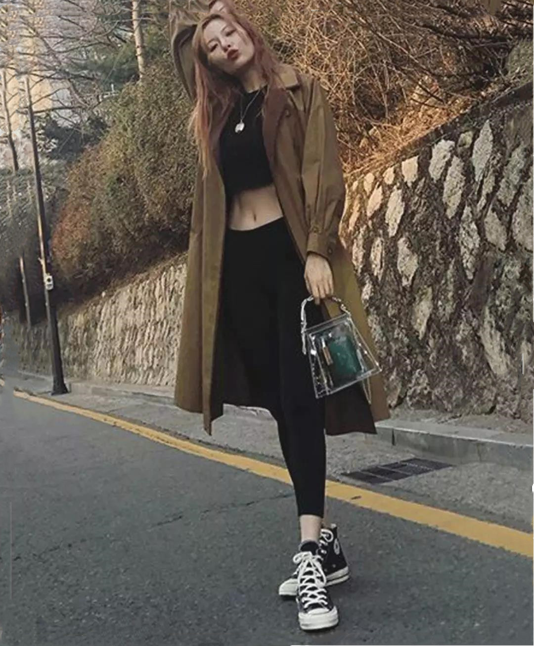 金泫雅同款粉色包,南韩小野马金泫雅troublemaker