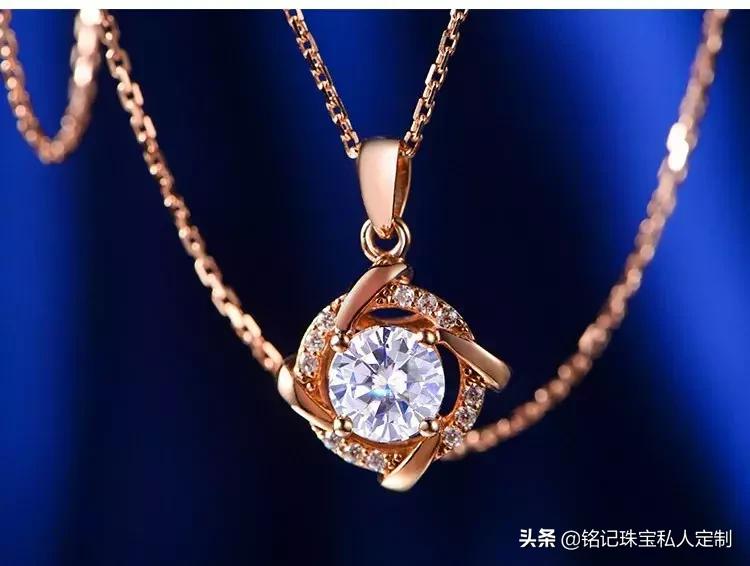 莫桑石吊坠视频,莫桑石吊坠香槟色