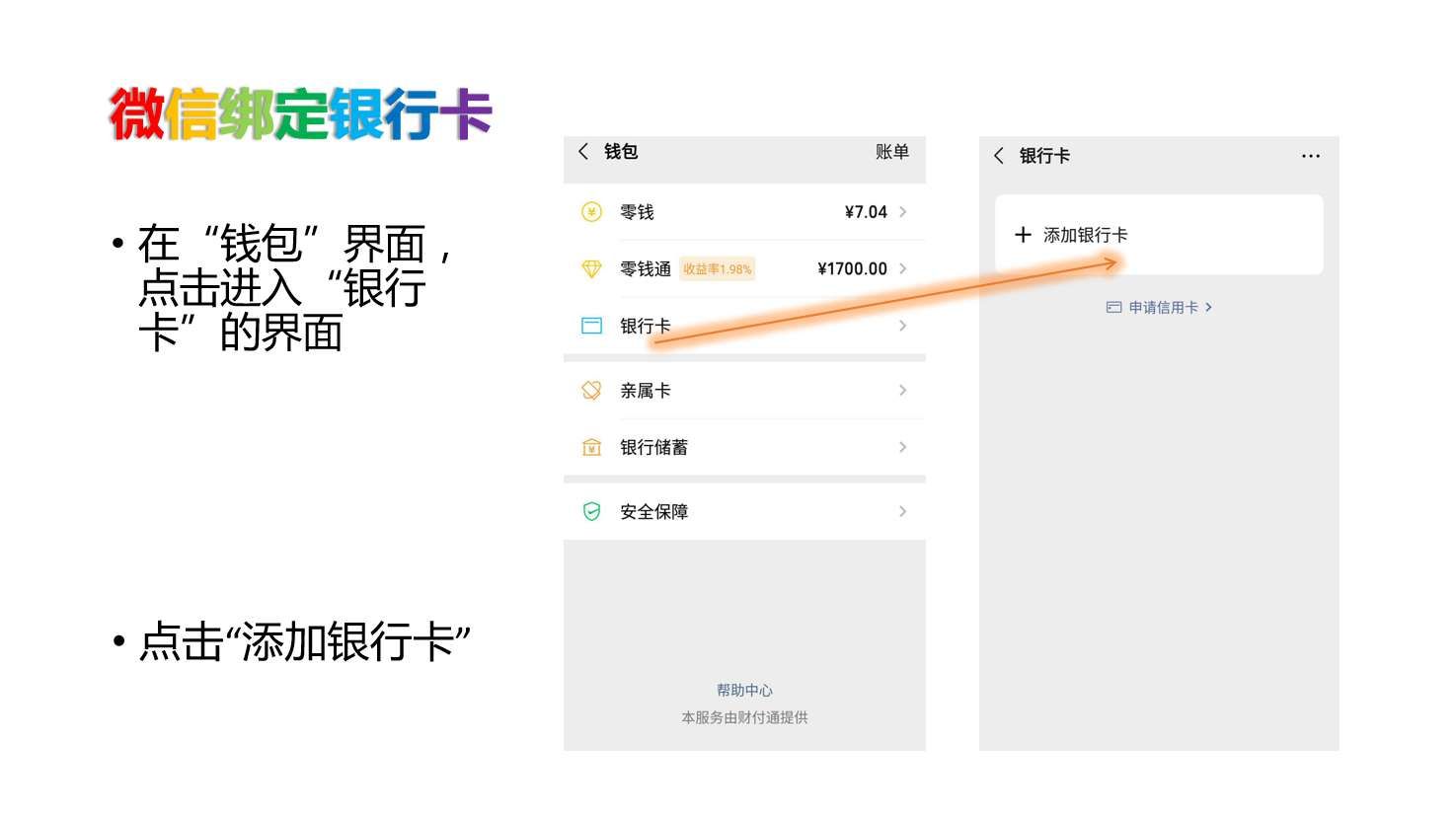 微信绑定爸妈银行卡,父母的微信绑定自己银行卡能用吗