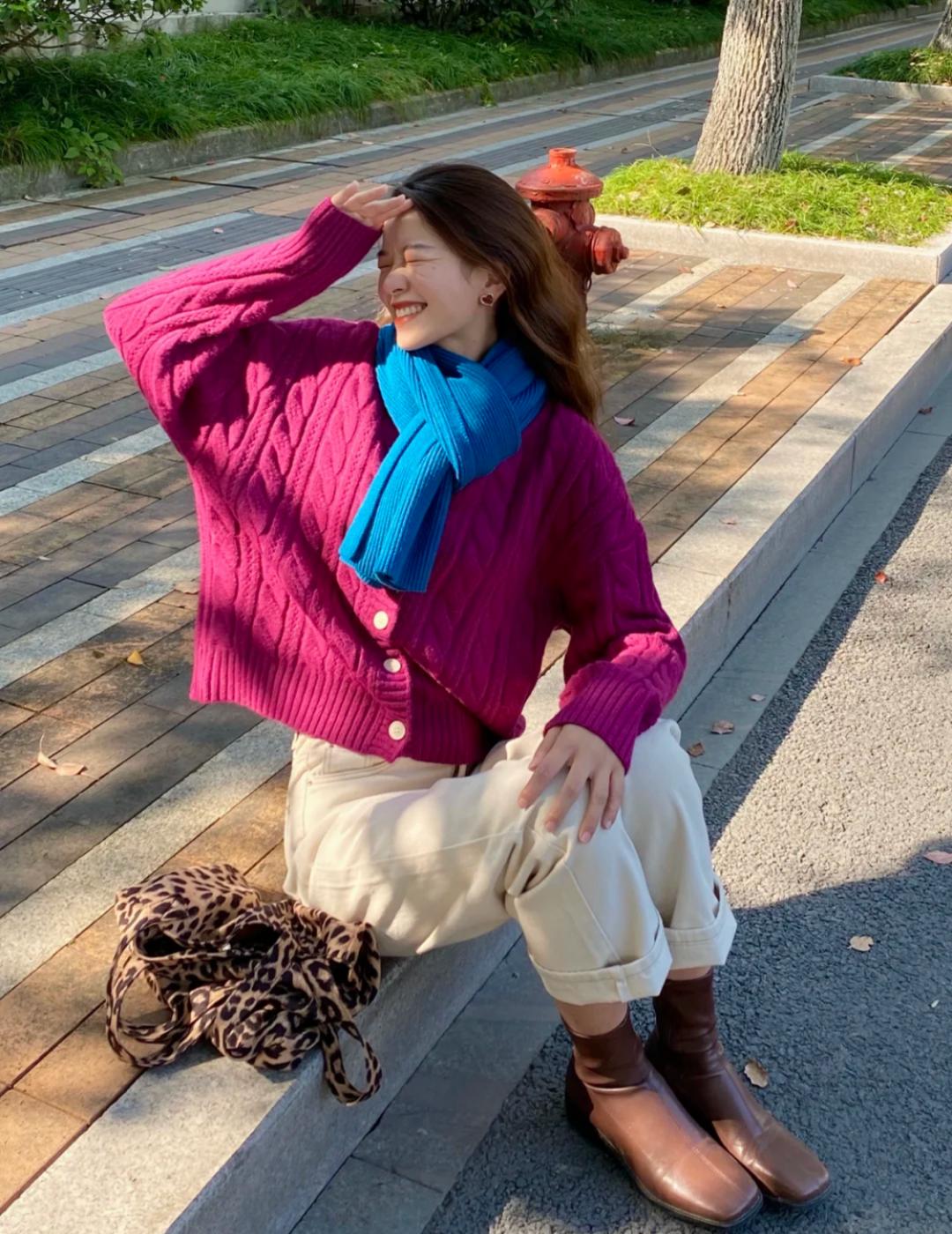 马丁靴冬天裤子,马丁靴长筒秋冬过膝搭配示范