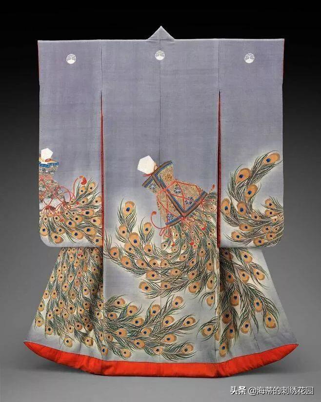 日本和服刺绣图案,和服刺绣和中国刺绣的区别