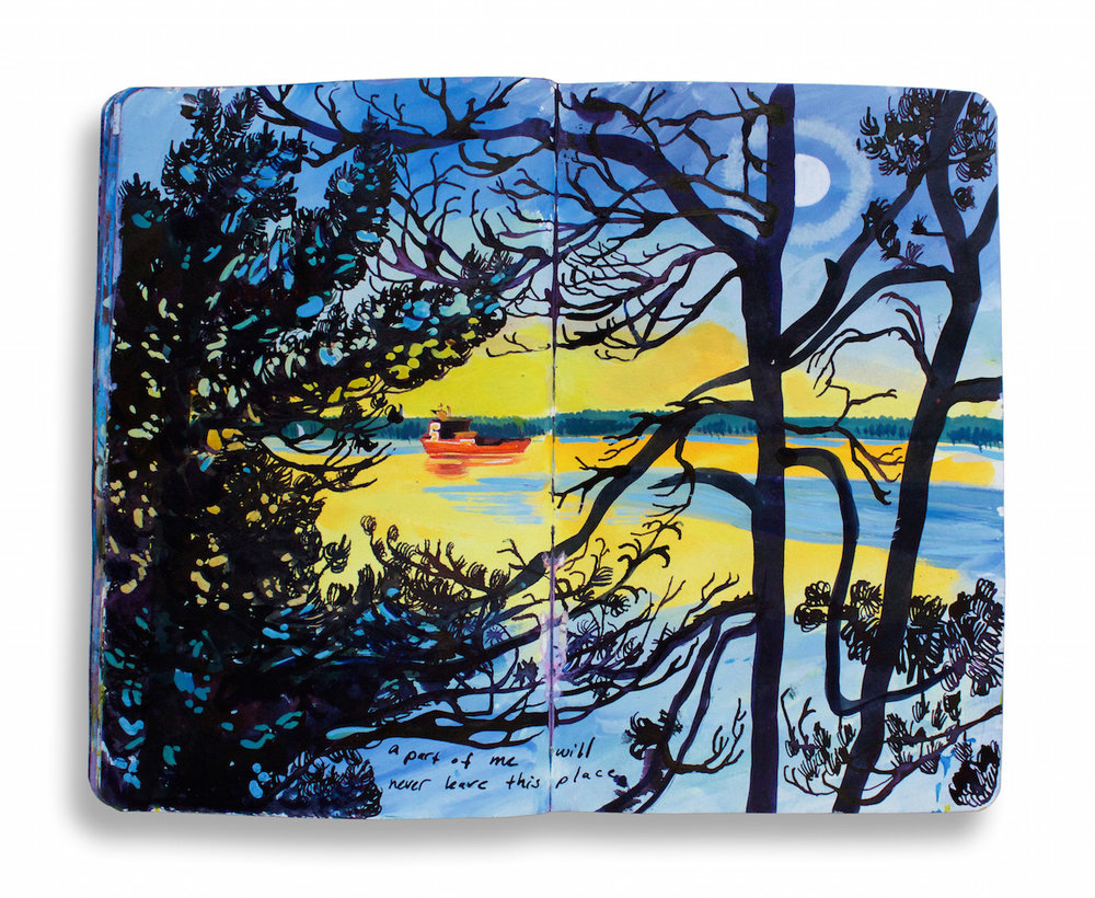 粉色主题手帐简笔画手绘,小清新简笔插画手绘手帐