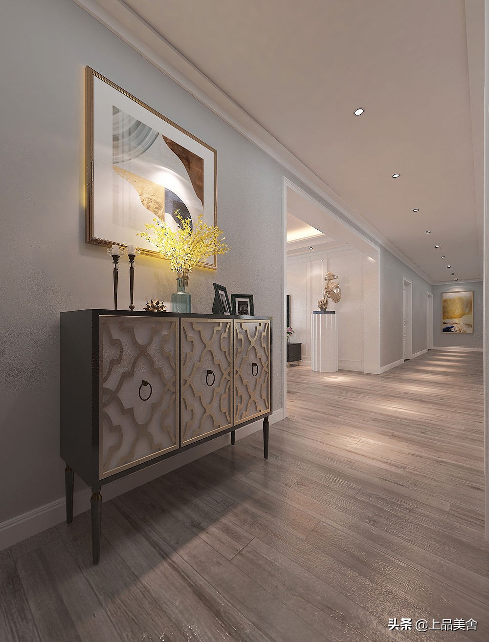 装修美式轻奢风格大平层,大平层200-300平美式轻奢风格