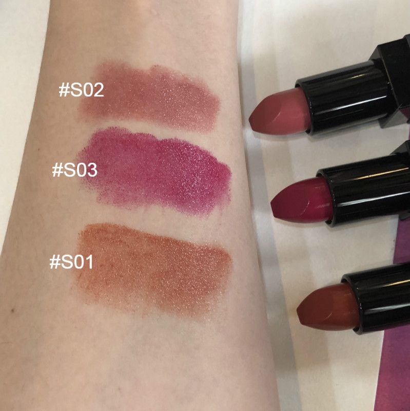 娇兰臻彩宝石唇膏外壳樱花限定,娇兰蜜吻润唇膏试色