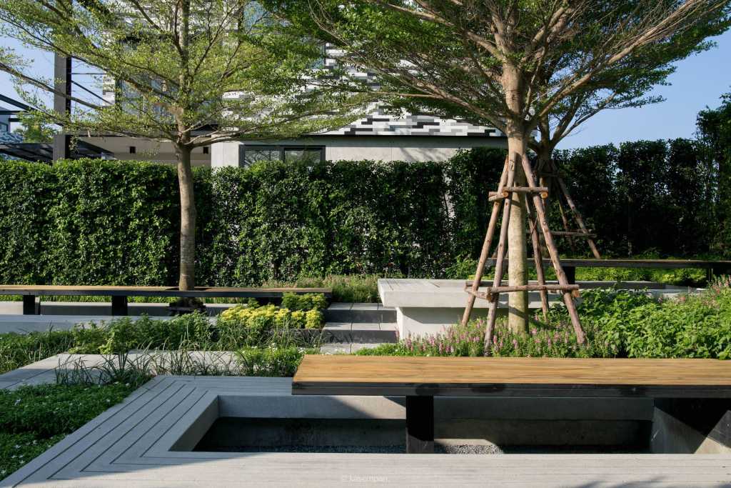 曼谷像素大厦住宅,泰国的绿色房子