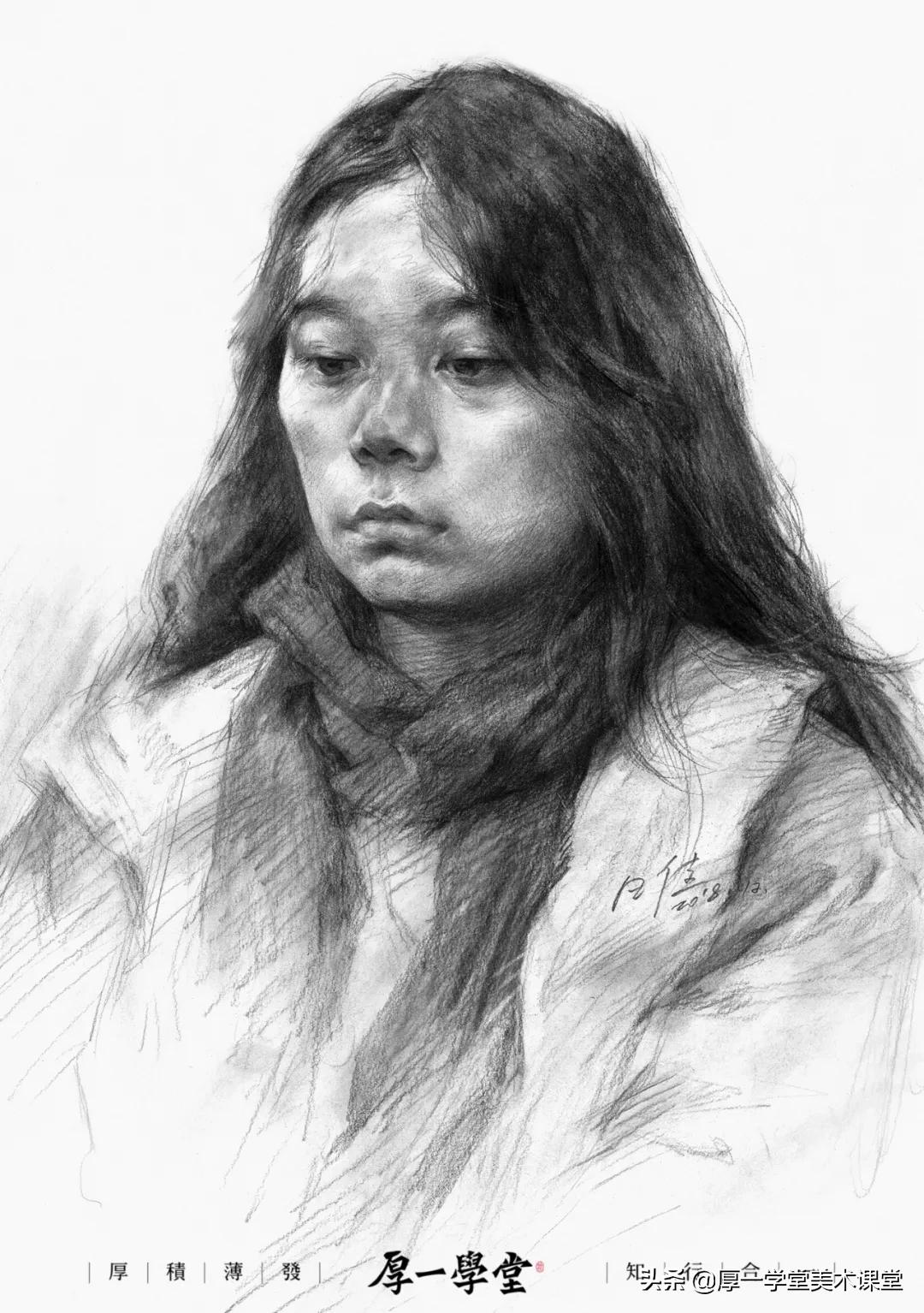 联考高分素描人头像,素描头像联考得分技巧