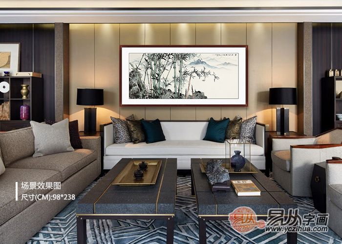 这四款家居装饰画挂家越看越好看,客厅墙壁装饰画高级感