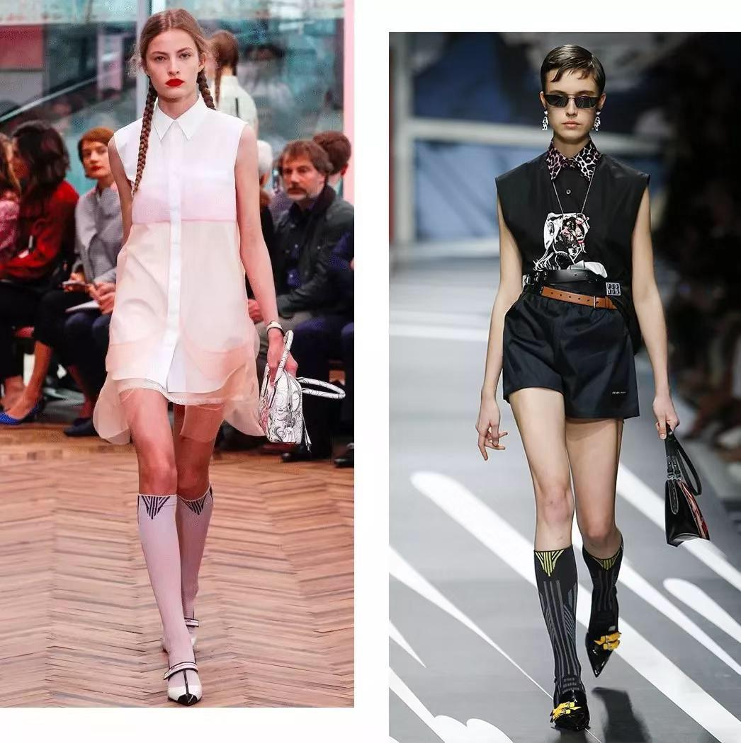 又好看又潮的中筒袜,适合夏天穿的中筒袜高颜值