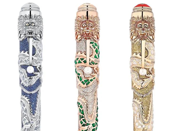 价值200万，以康熙、长城、泰姬陵作为创作灵感的笔长什么样？