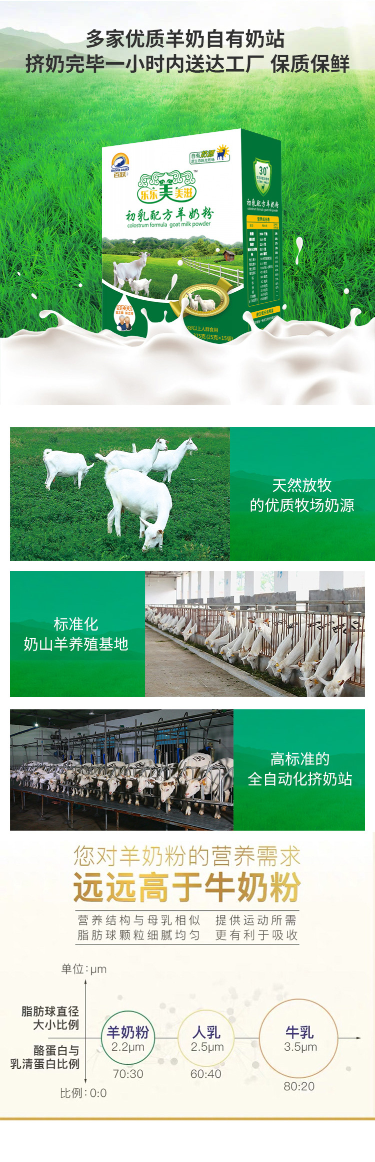 乐乐美美滋初乳配方羊奶粉（补充优质蛋白）