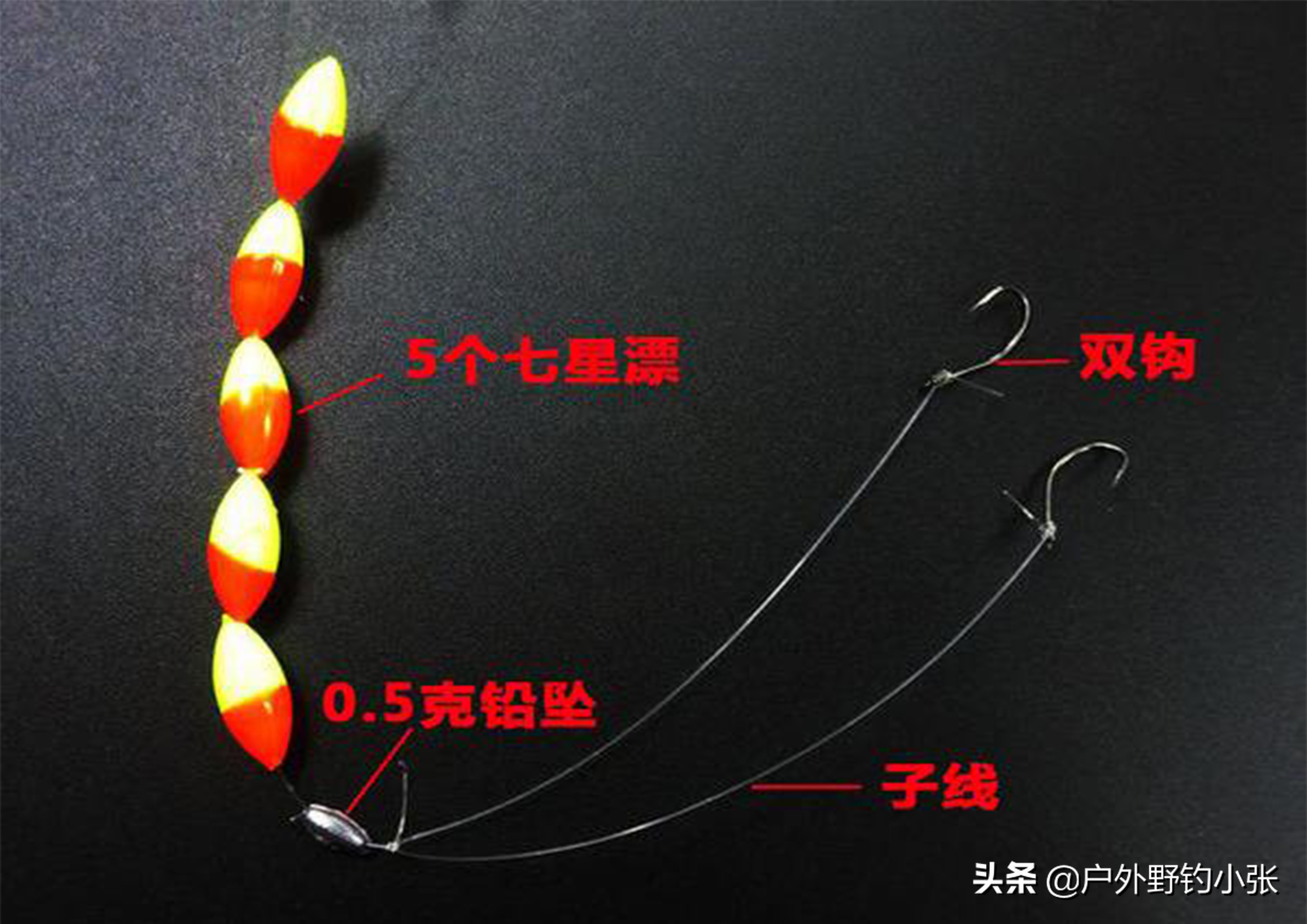 七星漂线组正确绑法图解,钓鱼线组的正确绑法图解
