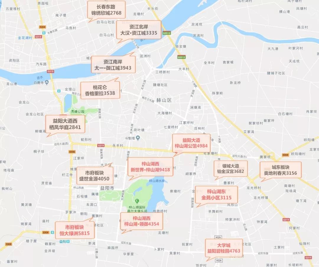 11年到22年益阳房价曲线图,益阳房价显示图