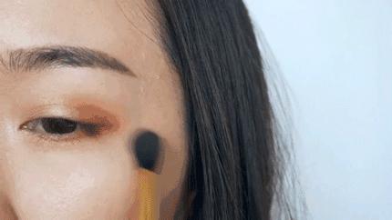 落日眼妆教程内双,大秋天眼妆