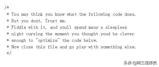 程序员有趣小代码,程序员编写奇葩代码
