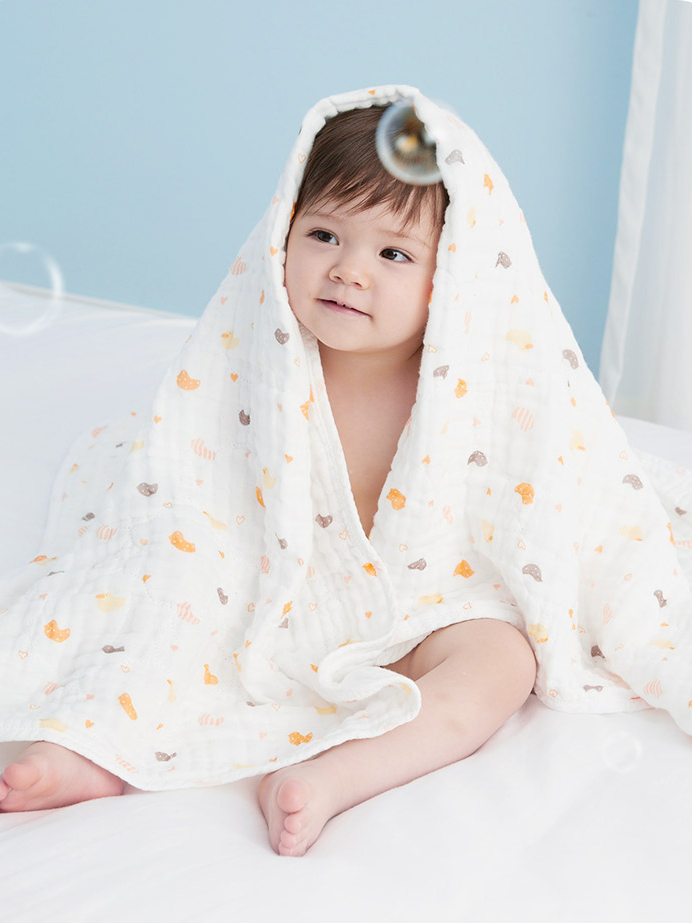 全棉时代婴儿专用浴巾,全棉时代纱布浴巾婴儿专用