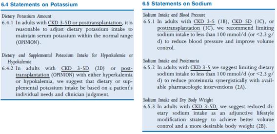 慢性肾脏病:KDOQI临床饮食指南,减慢肾功能退化