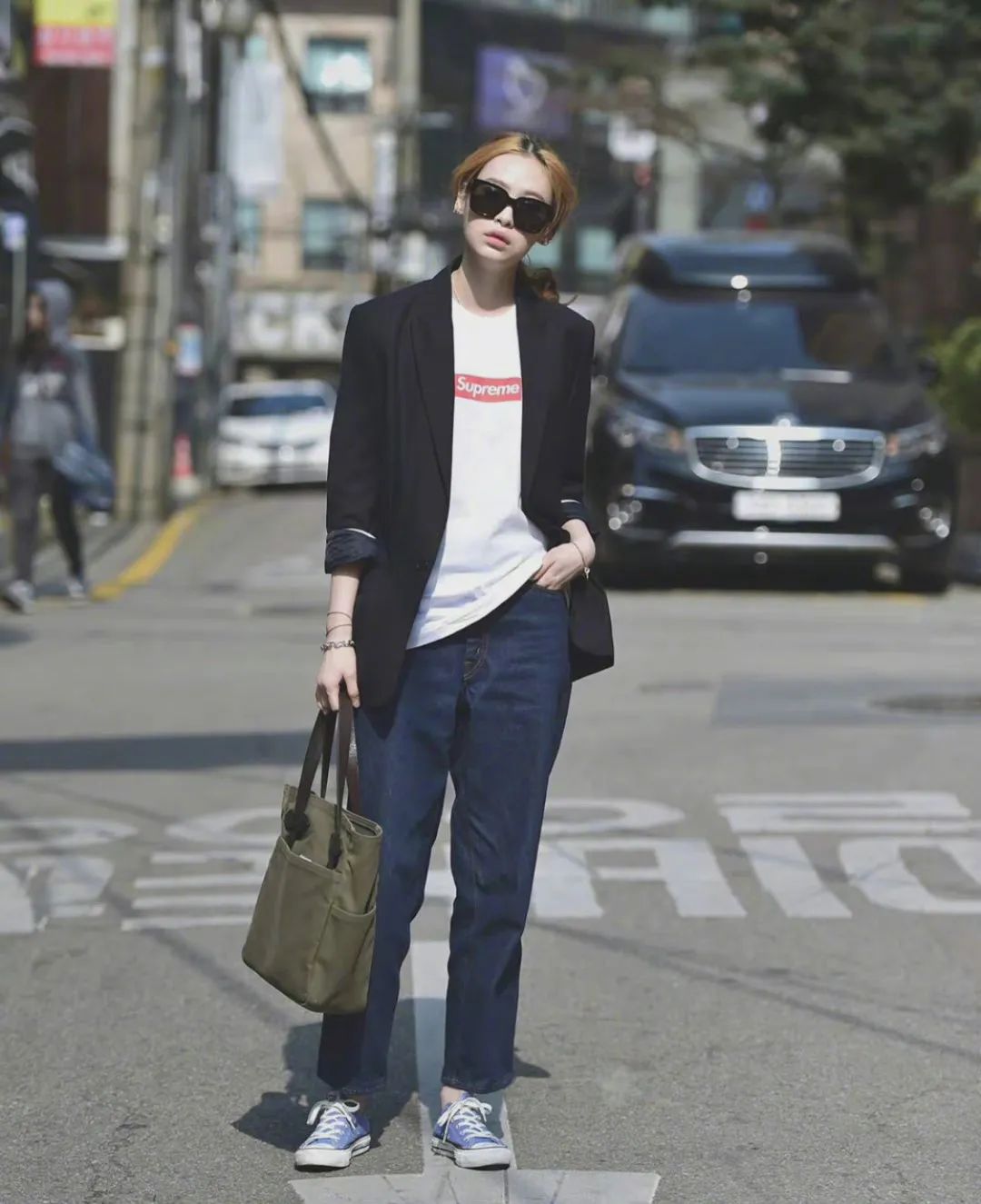 韩国街拍穿搭高级秋冬,韩国春季穿搭街拍