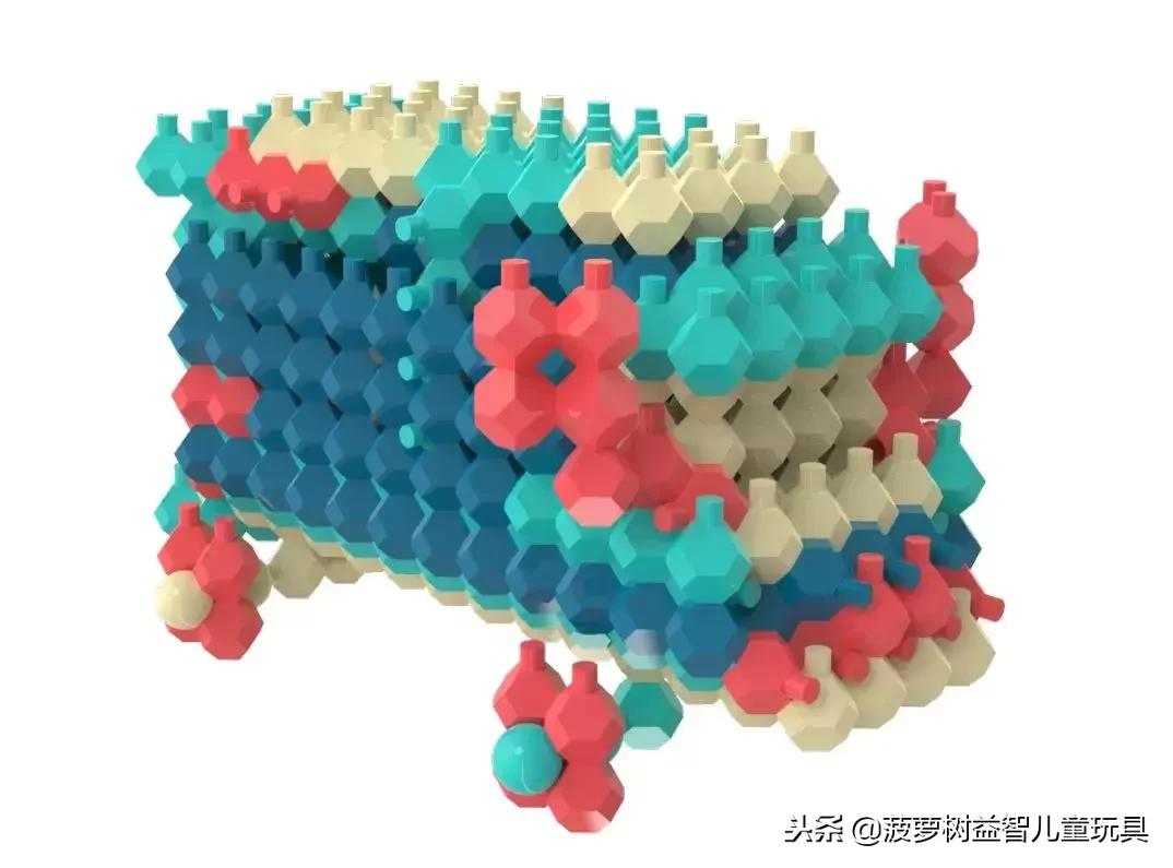 菠萝树积木玩具,菠萝树益智玩具积木