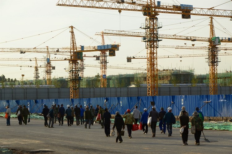 援建火神山工人回家,援建火神山