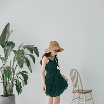 气质系带连衣裙,气质系带收腰连衣裙