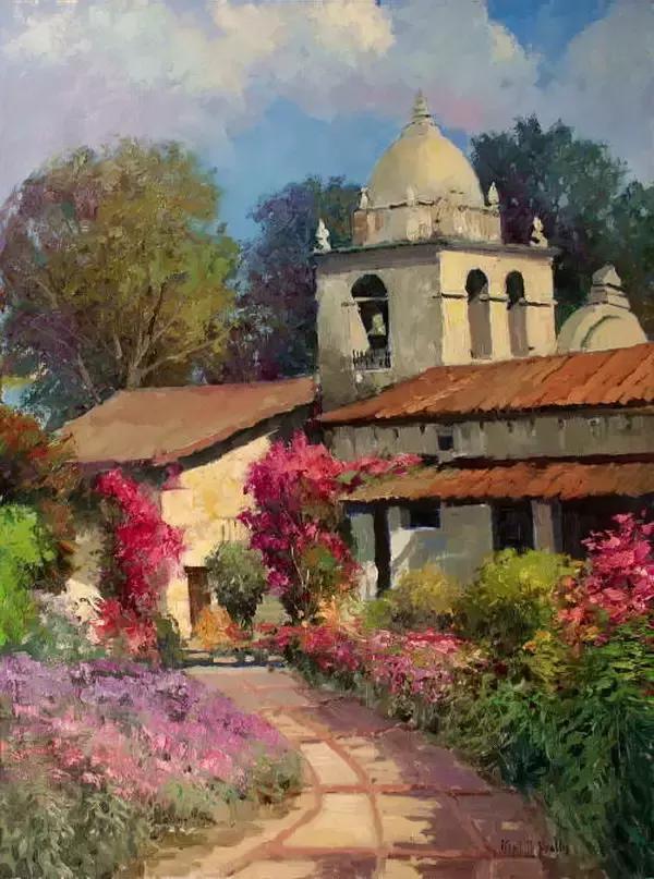 100张油画风景欣赏每一张都是顶配,100张风景油画初学者临摹