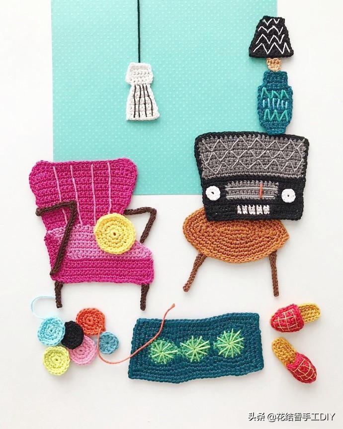 好看的手工毛线钩花,好看又好玩又简单的钩针毛线手工