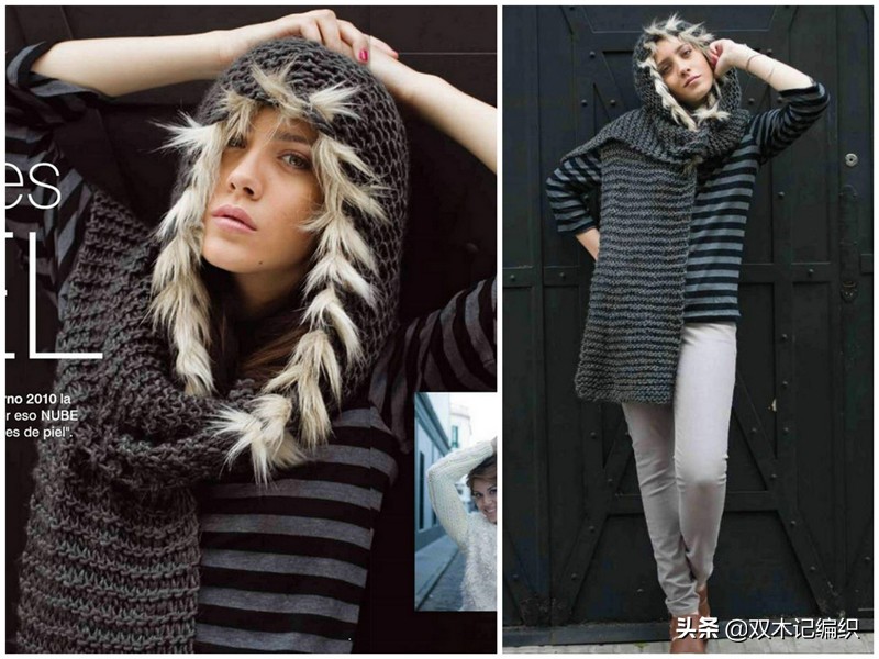今年最流行有帽子的围巾,最新款式的帽子围巾