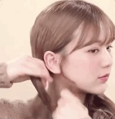 别再披头发了这3款扎发才好看,半披长发怎么扎好看