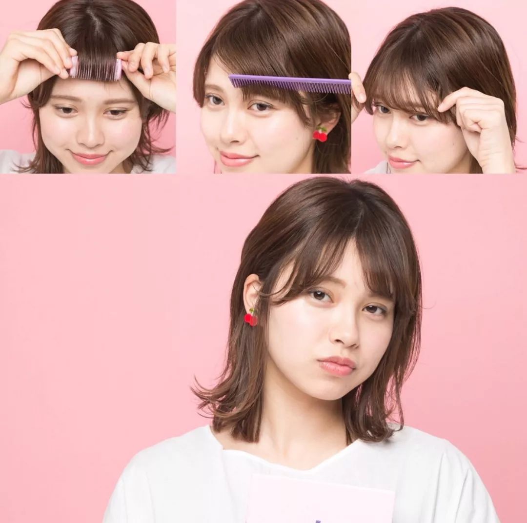 卷发刘海2021流行发型,六款刘海剪法和烫发