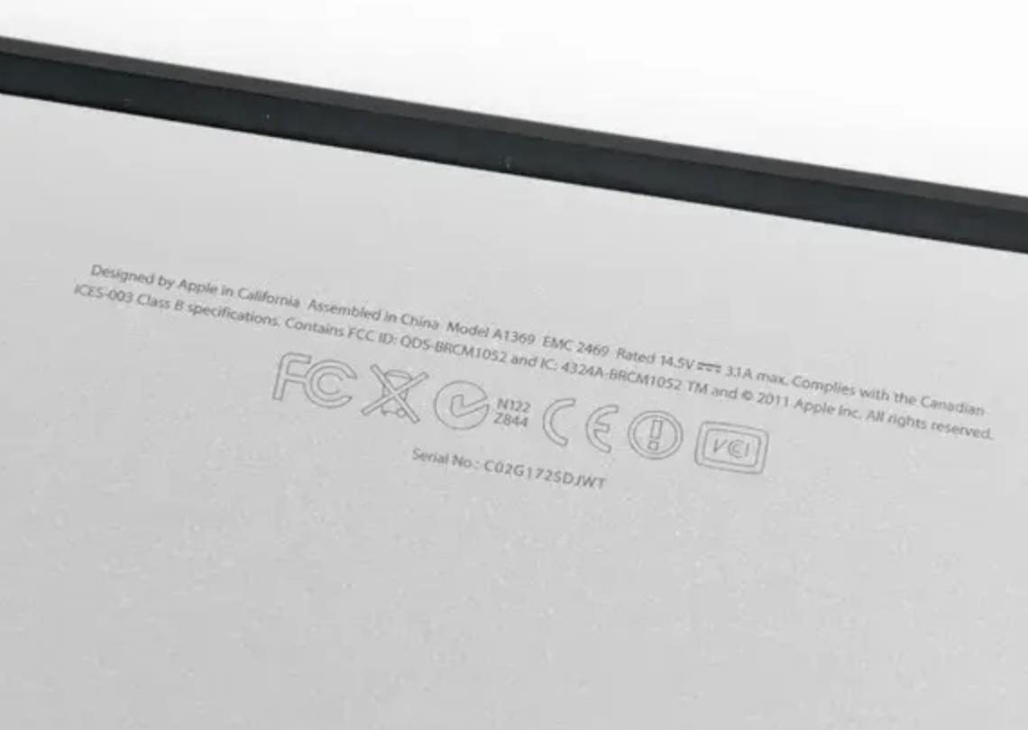 macbook的序列号在盒子的哪里,怎么通过序列号查询macbook