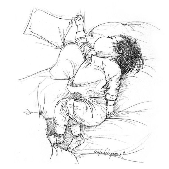 「曾经的热图，你可还记得」木朵儿爸爸给女儿画过的百睡图