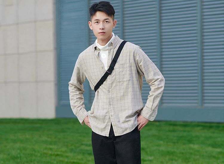 优衣库inesde联名款格子衬衫男,优衣库白衬衣怎么穿出高级感
