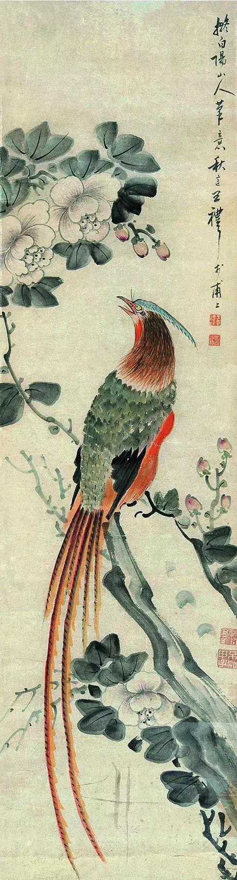 潘天寿100幅花鸟画欣赏,潘天寿花鸟画简史