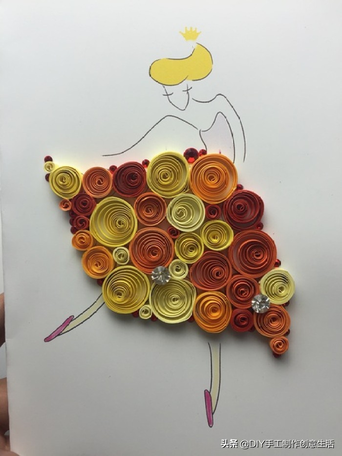 建党100周年衍纸亲子手工作品,幼儿衍纸手工作品介绍