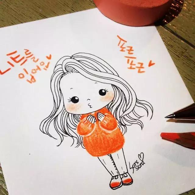 100张简笔画小学生,100张简笔花朵铅笔画