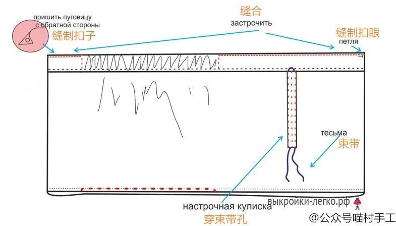 洋气封裆裤织法,洋气高级感裤法棍裤