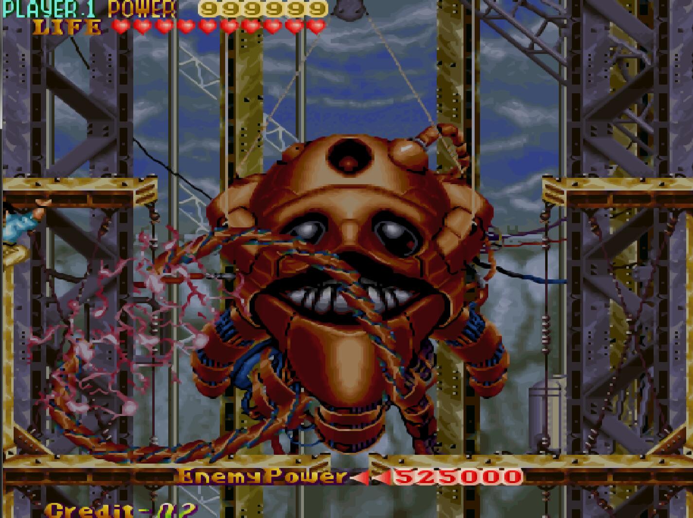 街机游戏在对手身上旋转大招,街机游戏有一个角色是食人花