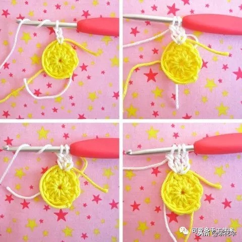 学毛线钩花一学就会简单,新手学毛线钩花