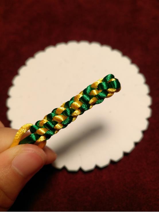 玉米结手链编法简单,圆形玉米结手链快速编法
