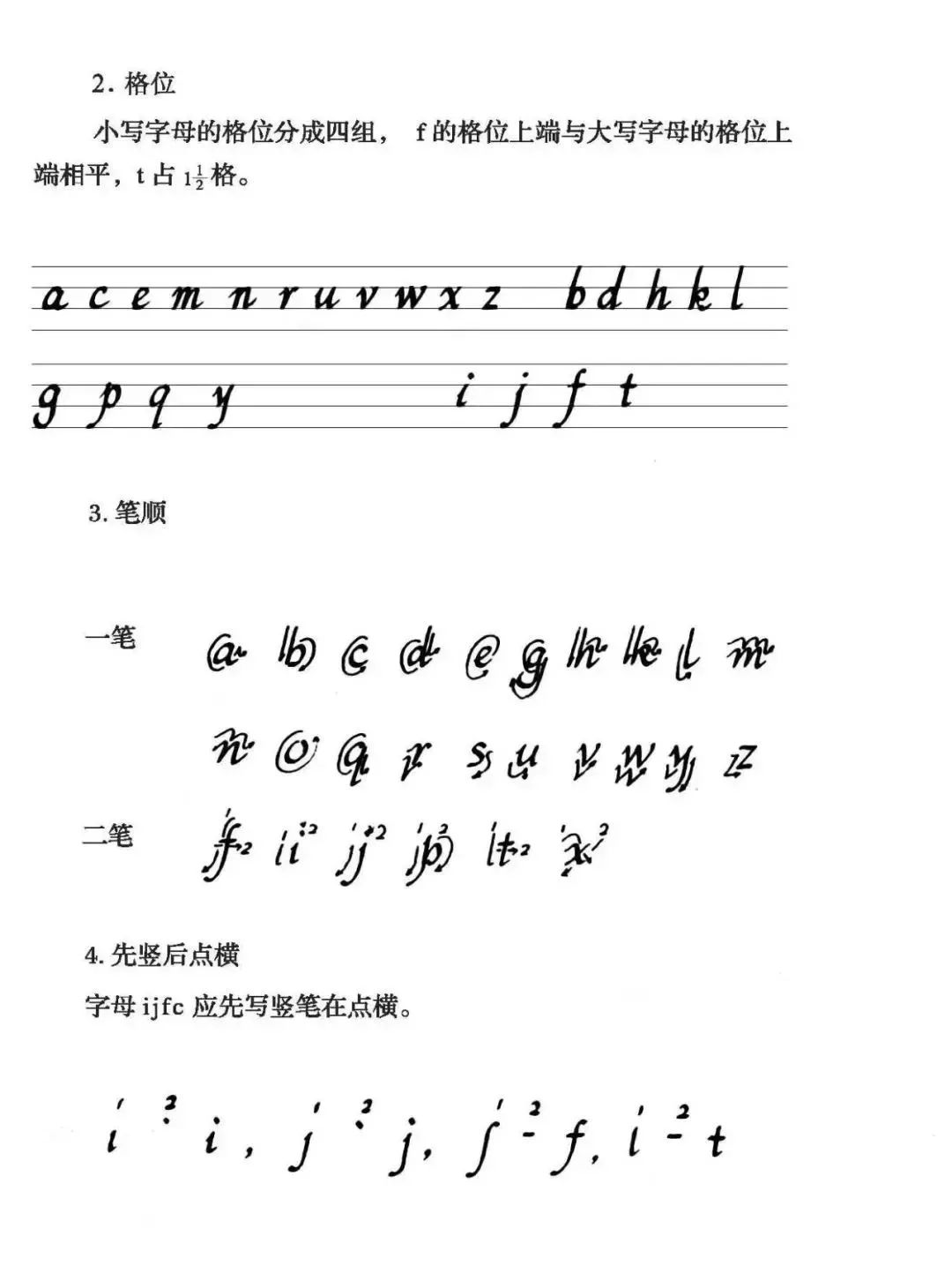 英语字母正确的书写笔顺,英语字母的正确笔顺