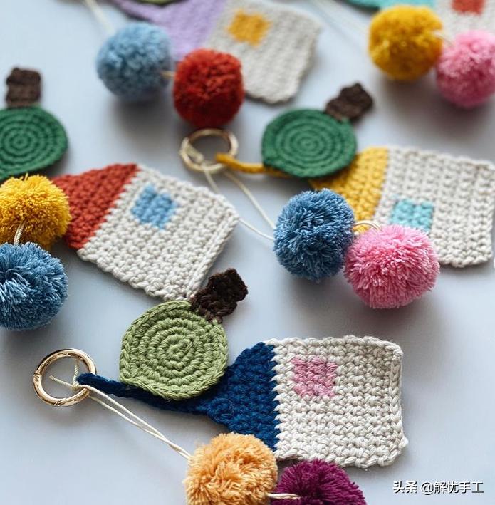 韩国钩针教程,简单的钩针编织包