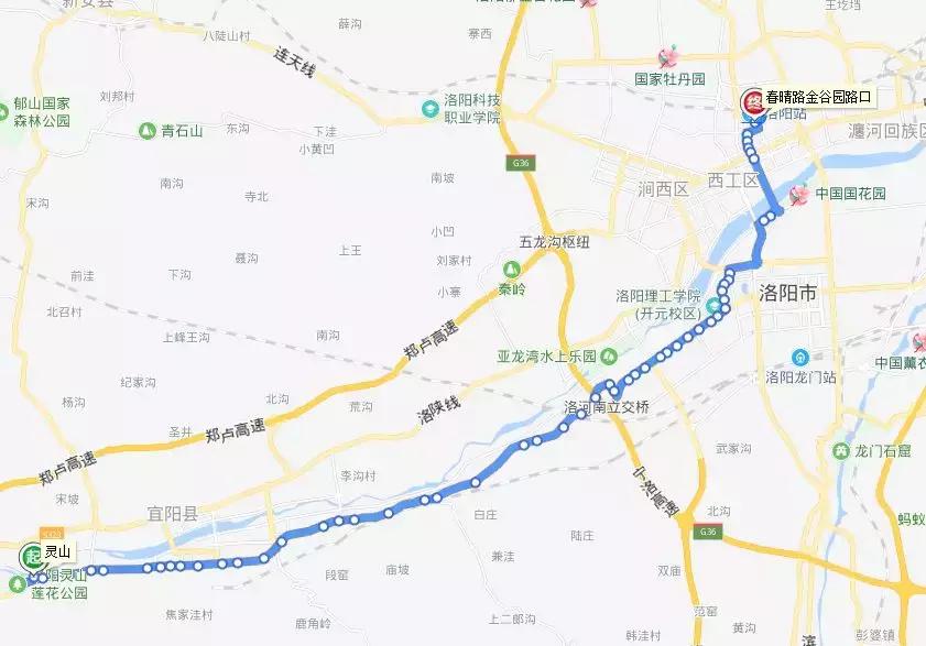 洛阳市区到县城公交车,洛阳龙门到济源城际公交时刻表