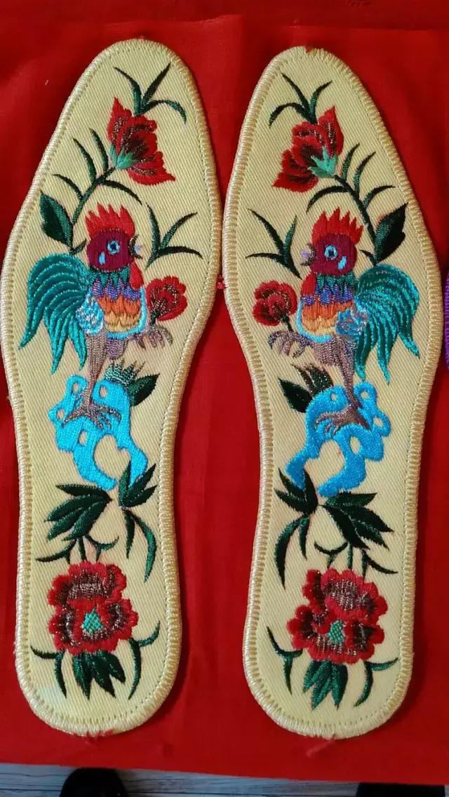 纯手工刺绣鞋垫都是什么图案,45款传统刺绣鞋垫