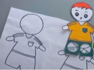 自制手指足球教程简单,足球玩法的教程简单又好看